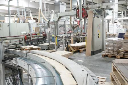 Line for the production of three-layer parquet flooring BÜRKLE Line for the production of three-layer parquet flooring BÜRKLE - Thumbnail 3