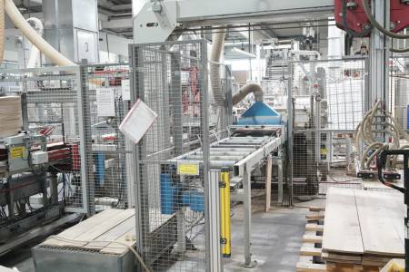 Line for the production of three-layer parquet flooring BÜRKLE Line for the production of three-layer parquet flooring BÜRKLE - Thumbnail 4