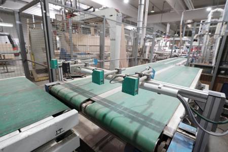Line for the production of three-layer parquet flooring BÜRKLE Line for the production of three-layer parquet flooring BÜRKLE - Thumbnail 76
