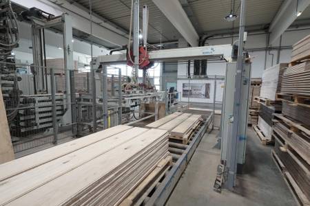 Line for the production of three-layer parquet flooring BÜRKLE Line for the production of three-layer parquet flooring BÜRKLE - Thumbnail 98