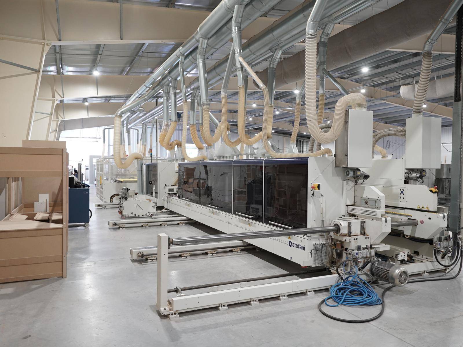 STEFANI Four-sided sizing and edgebanding line EVOLUTION SSB buy second ...