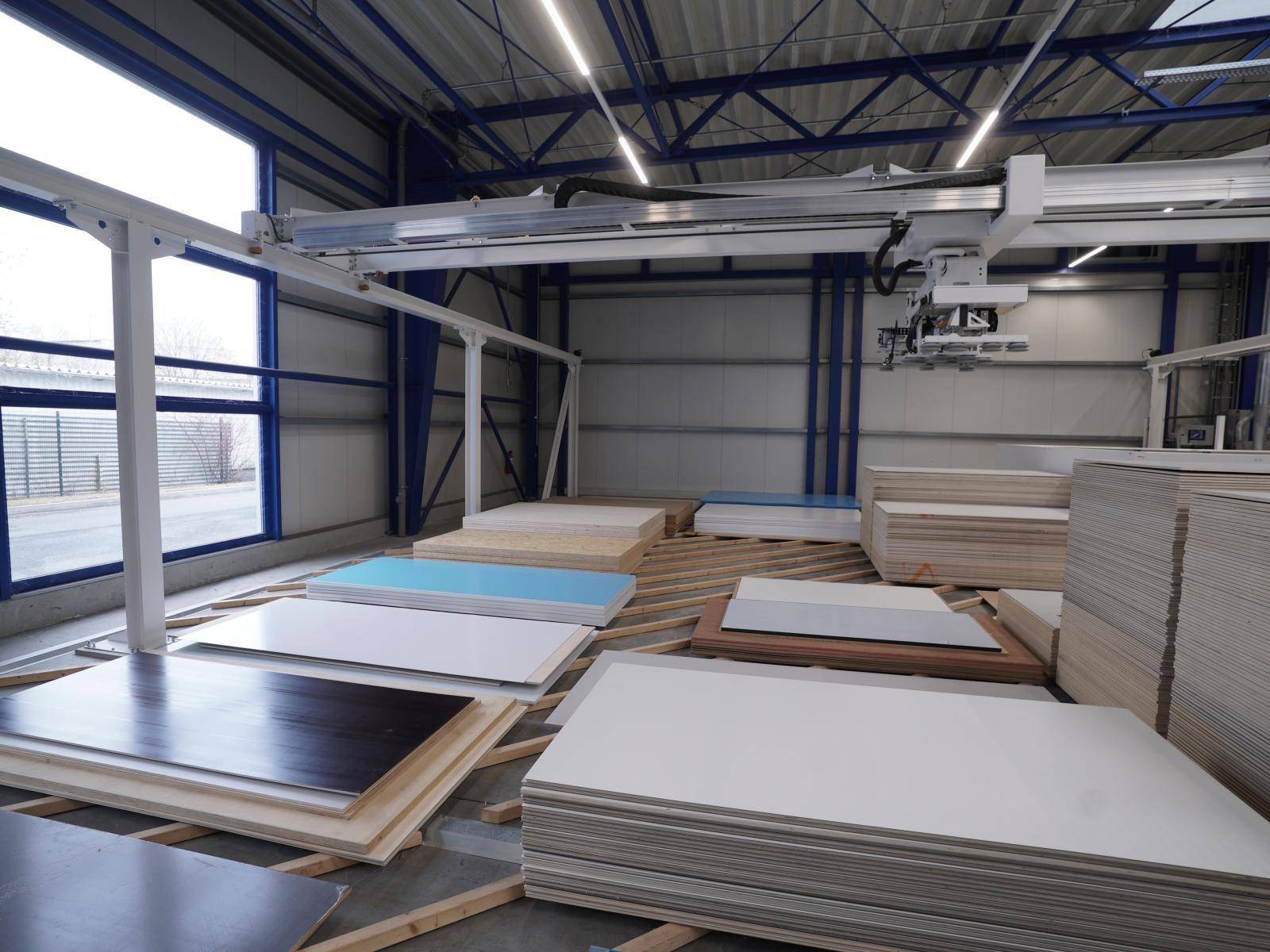 Panel Nesting HOMAG Panel sizing cell with automatic storage, nesting CNC and panel ...