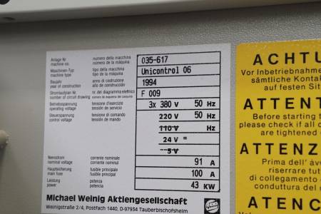 WEINIG UNICONTROL 6P WEINIG UNICONTROL 6P - Thumbnail 45
