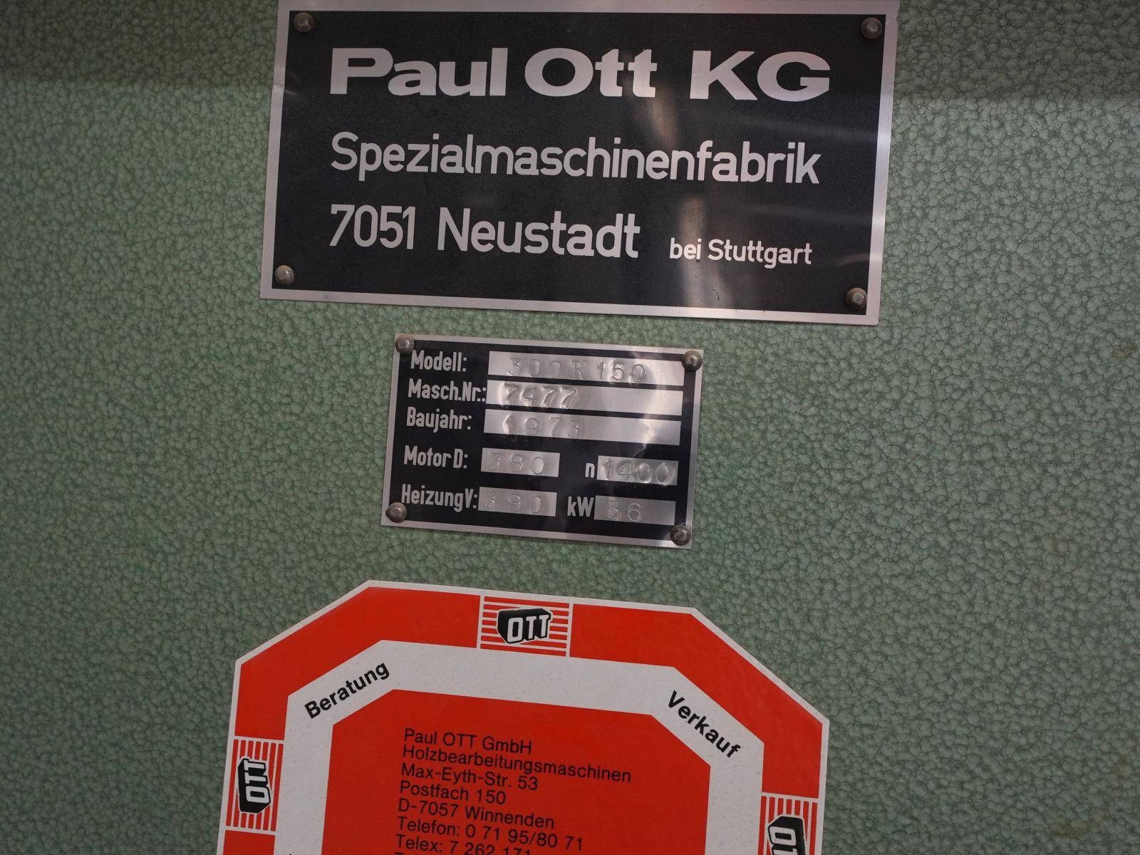 Auktion 14.7.26: OTT Furnierpresse 300K 150