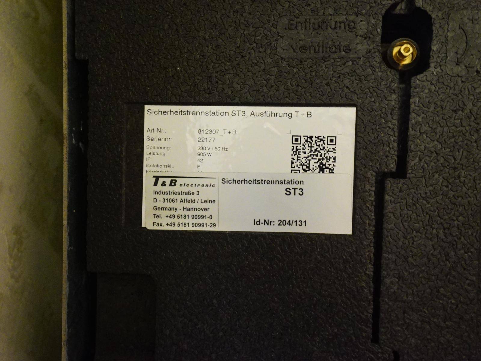 Spark extinguisher T&B ELECTRONIC BM6 - Thumbnail 52