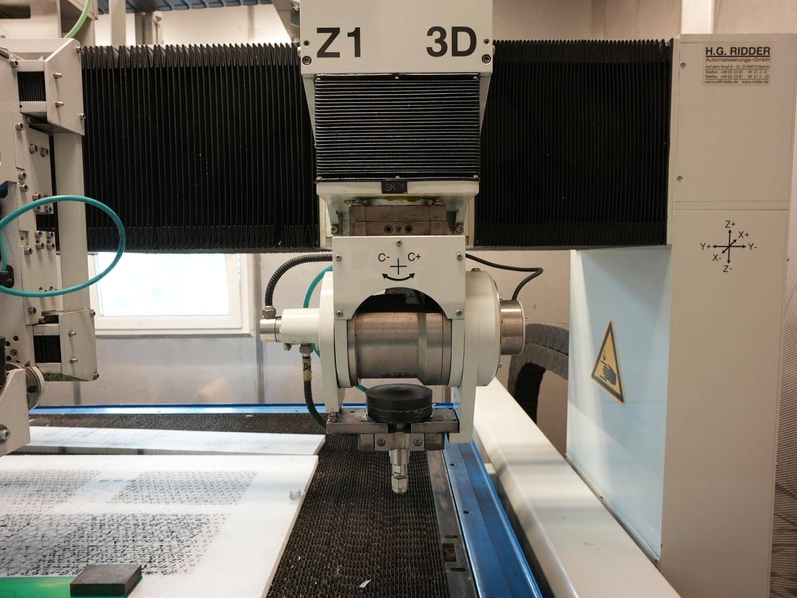 RIDDER CNC water jet cutting machine WARICUT HWE P 1530 /2-3D/2D/T