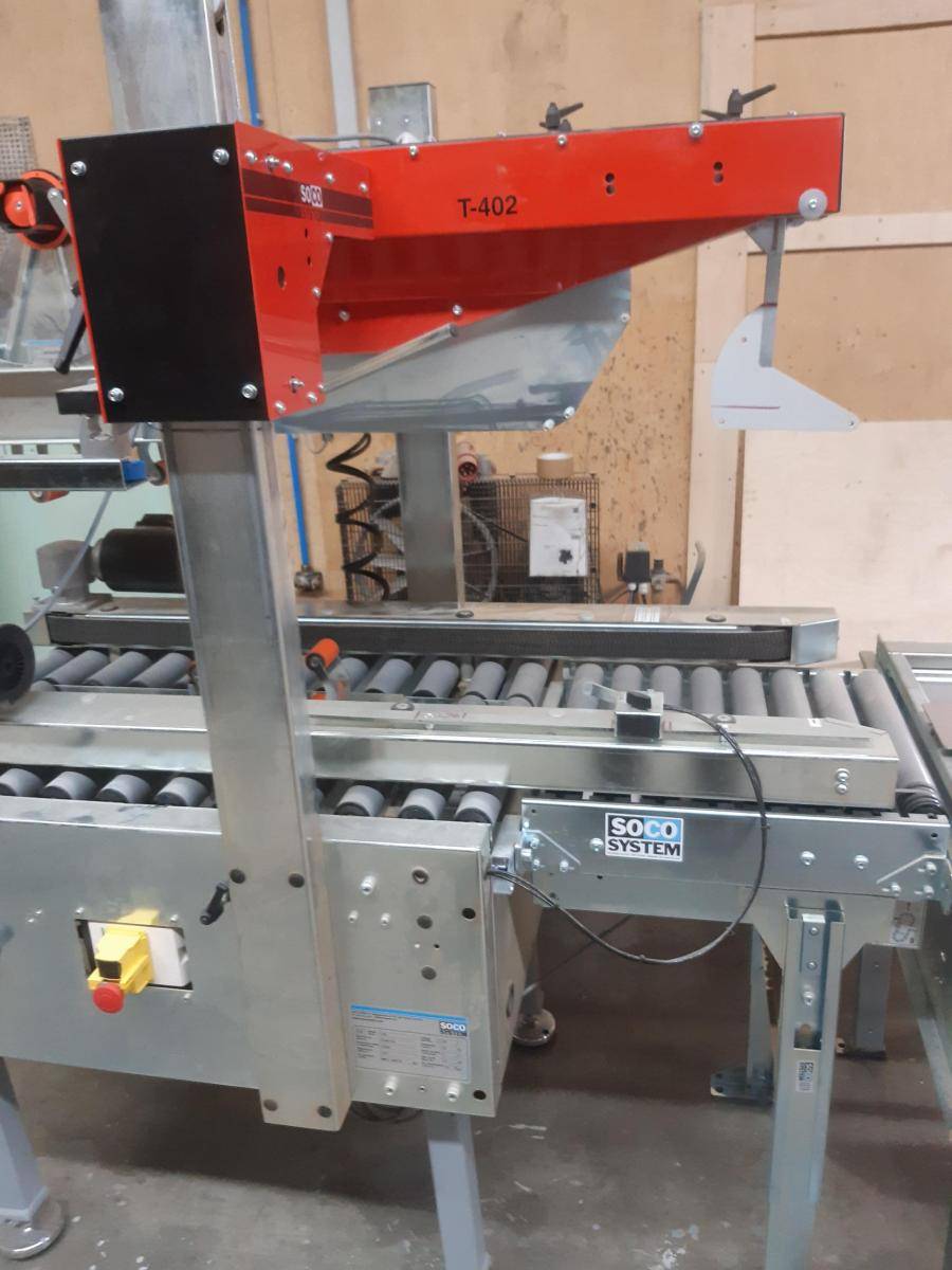 Box folding machine SOCO SYSTEM A/S F-100P + T-402-5-8-7 Box folding machine SOCO SYSTEM A/S F-100P + T-402-5-8-7 - Thumbnail 3