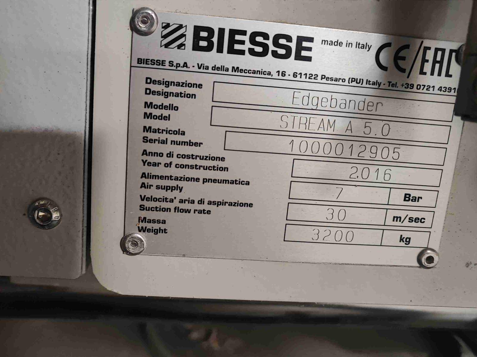 BIESSE STREAM A 5.0 - Thumbnail 85