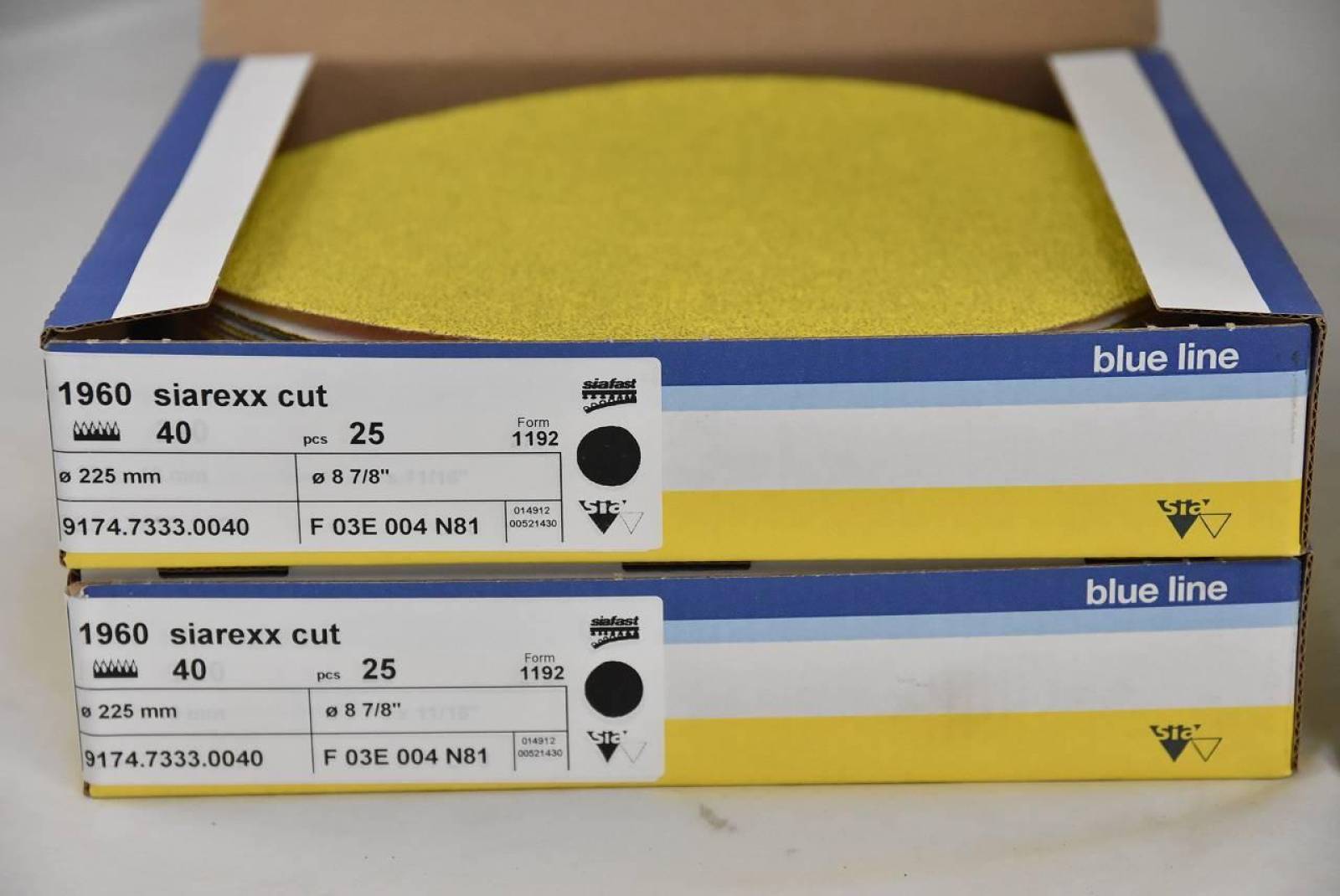 Bosch Sia Schleifpapier siarexx cut Serie 1960 Delta 100x147mm K240 100er VE 