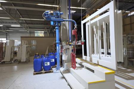 Complete coating line for wooden windows RANGE&HEINE Complete coating line for wooden windows RANGE&HEINE - Thumbnail 2