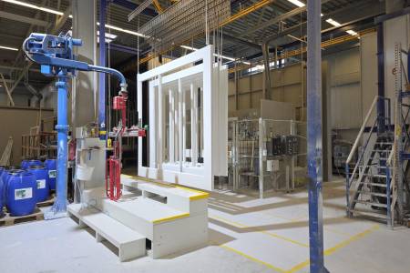 Complete coating line for wooden windows RANGE&HEINE Complete coating line for wooden windows RANGE&HEINE - Thumbnail 16