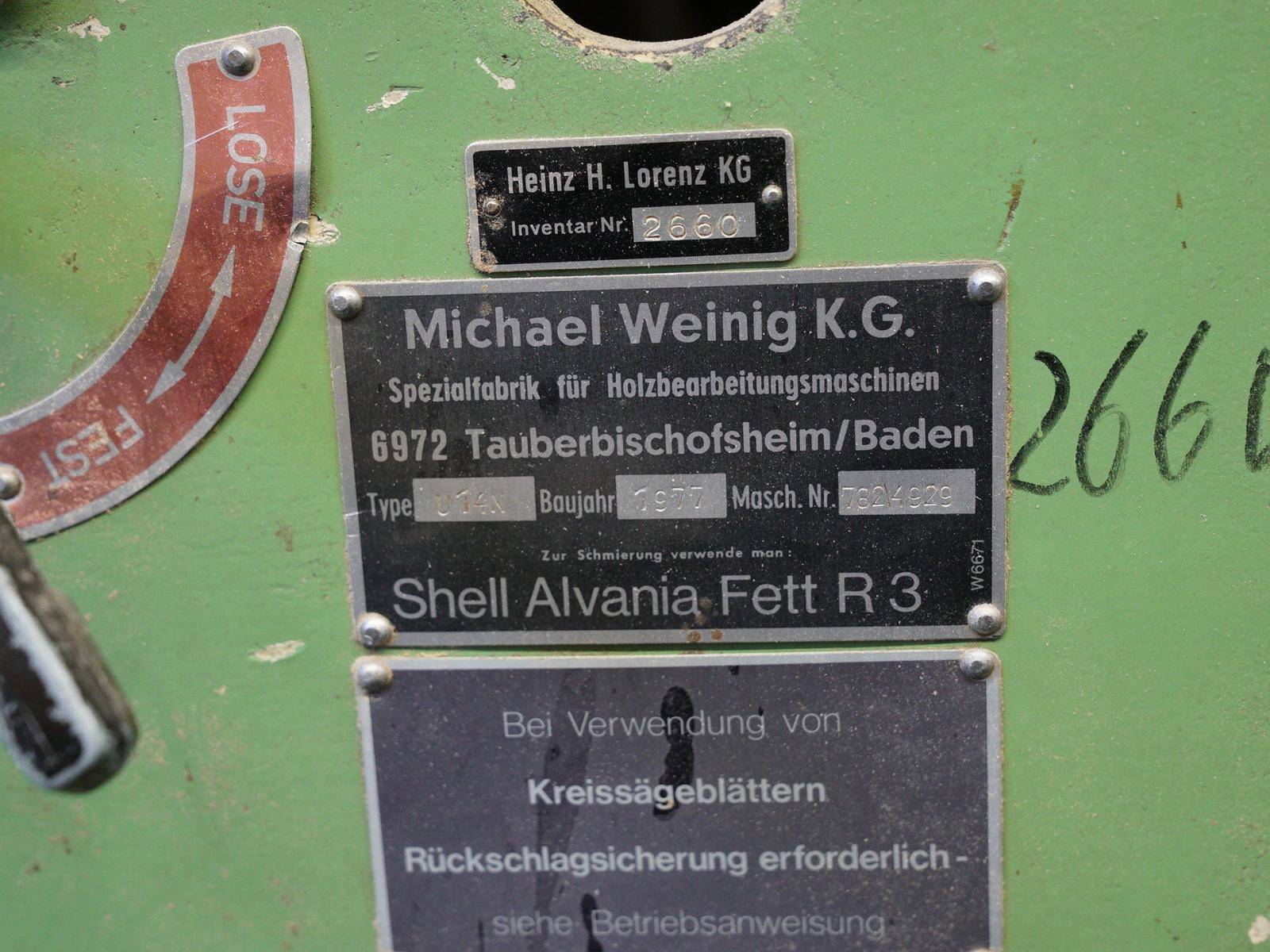 WEINIG UNIMAT 14 N WEINIG UNIMAT 14 N - Thumbnail 31