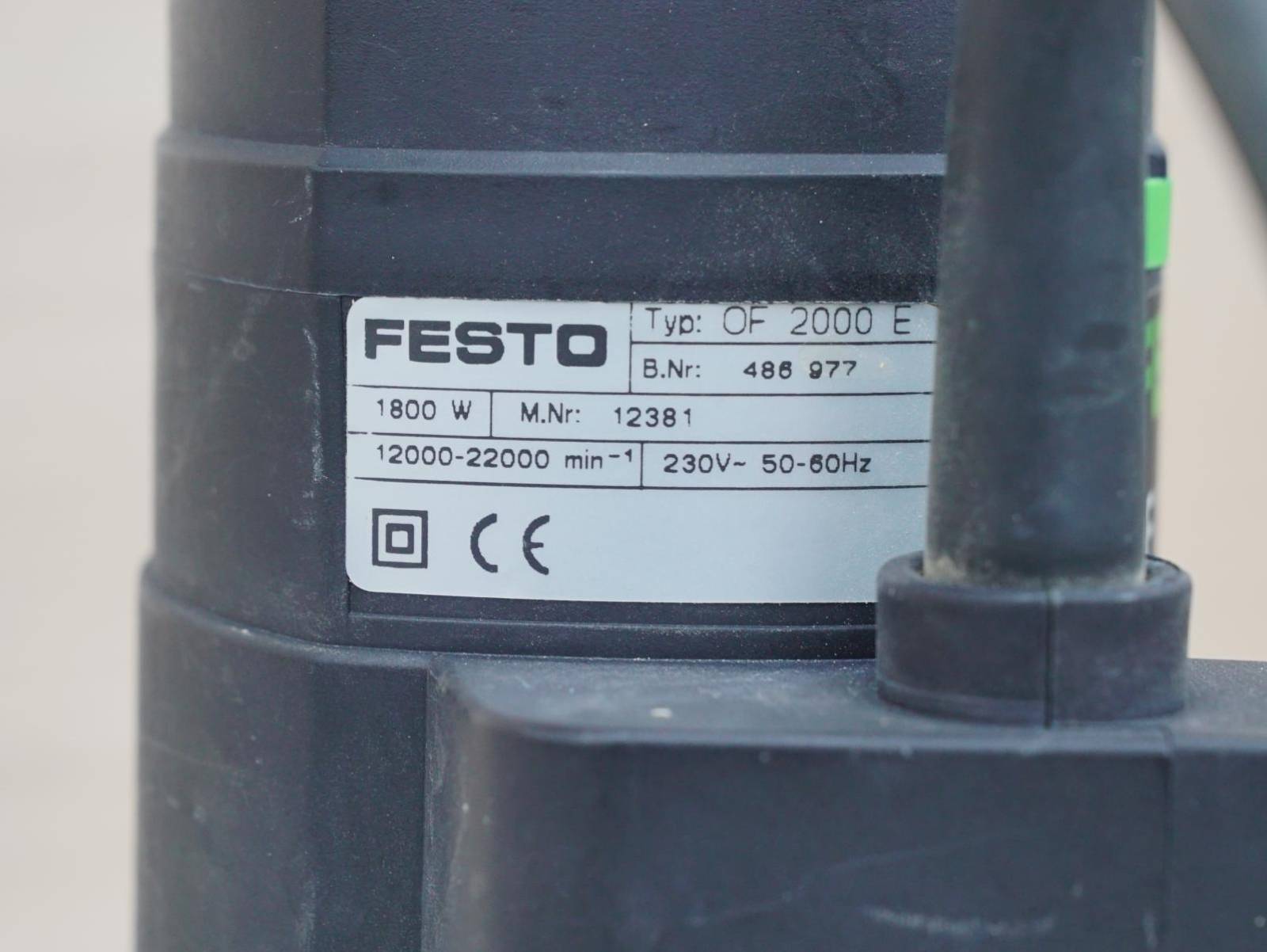 Auction FESTO Hand router OF 2000E