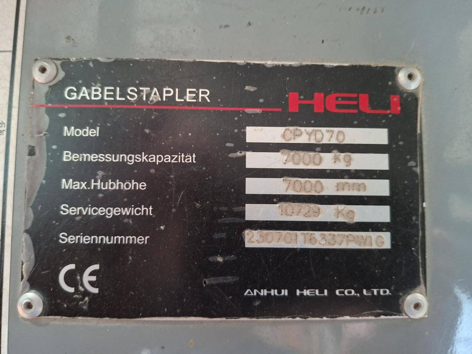 Forklift truck HELI CPYD70 Forklift truck HELI CPYD70 - Thumbnail 73