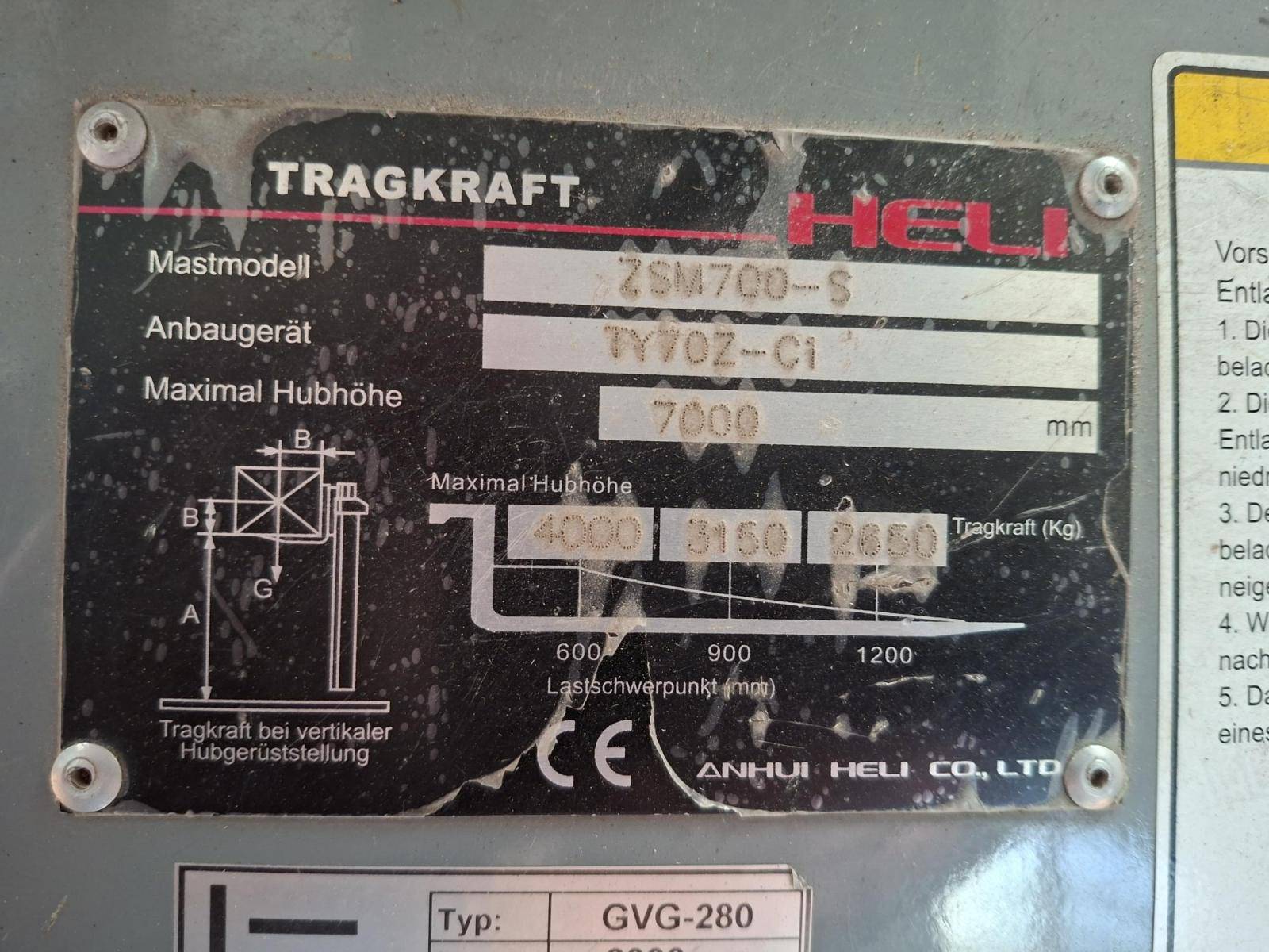 Forklift truck HELI CPYD70 Forklift truck HELI CPYD70 - Thumbnail 69